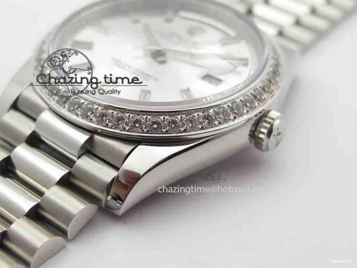 Bracelet 40mm SS ETA2836 On Diamond Silver Bezel Edition BP Dial Maker Day SS Best Date 0522